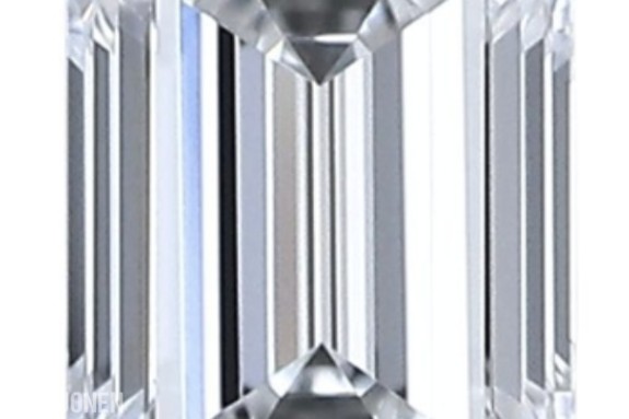 (GIA) 0.48ct høykvalitets smaragdslipt naturlig diamant. D/VVS1.